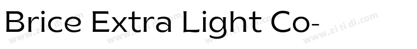 Brice Extra Light Co字体转换